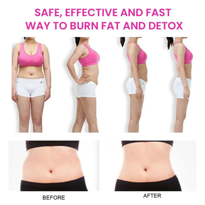 Packet containing 28 slimming tea bags with green tea extract for body firming