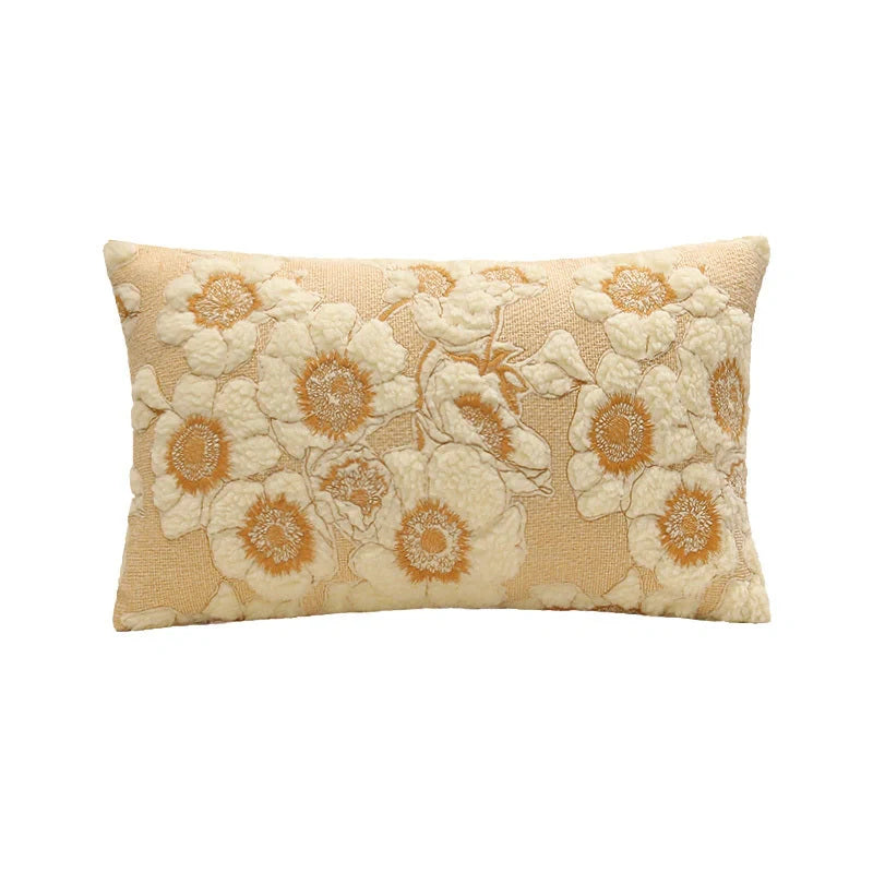 A charming floral accent cushion cover with a vintage French-inspired design, featuring a square shape and a range of size and core options.