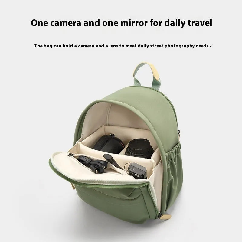 Leisure Commute Shoulder Camera Bag for Women with detachable iPad compartment and curve belt bearing system in solid polyester colours for home storage and travel