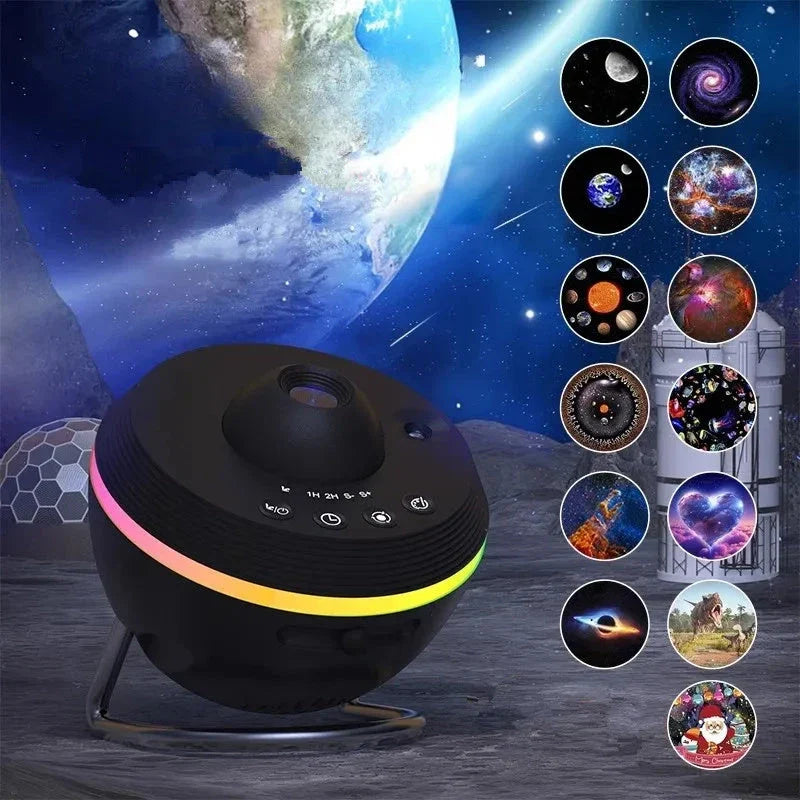 Dynamic Meteor 13-in-1 Galaxy Projector Lamp with Mesmerizing Meteor Shower Effects for Home Decor and Kids Bedroom