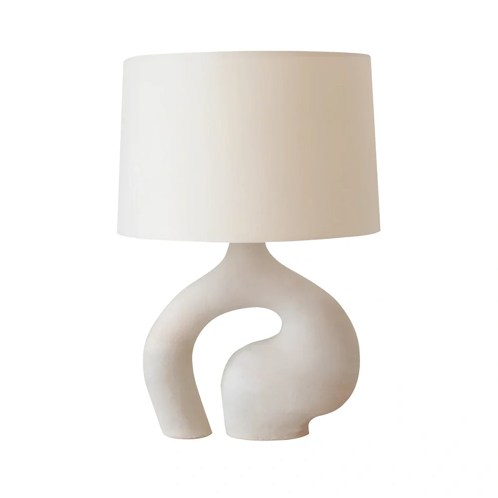 30x45cm Nordic fabric table lamp with resin base and cloth shade for modern interiors