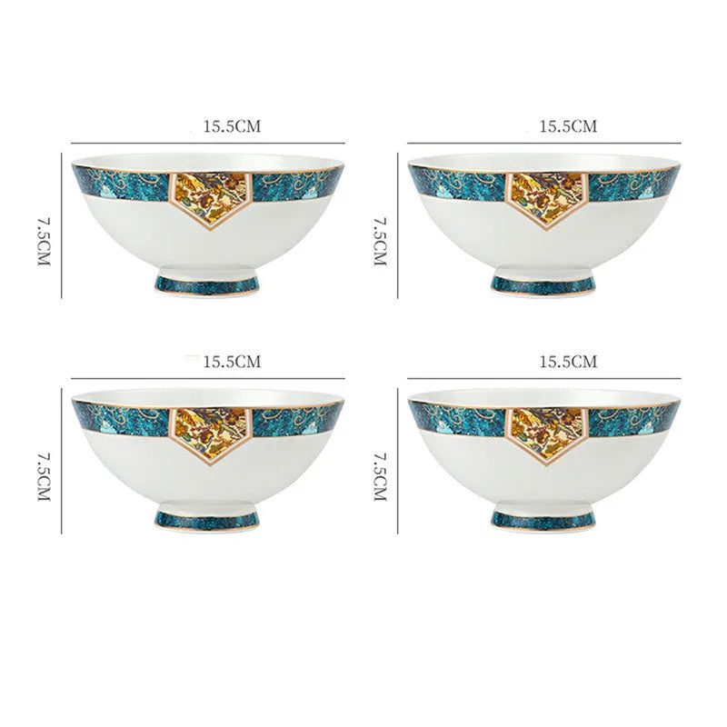Round porcelain dinner plate with Nordic plant and flower design, flat disk shape, glaze colour finish