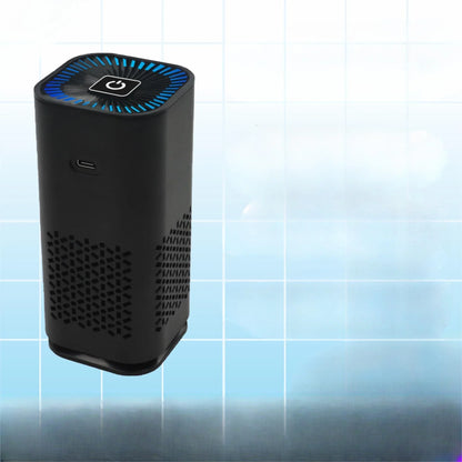 Powerful car air purifier with negative ion generator, removes formaldehyde, dust, and smoke for a fresh, clean in-vehicle environment
