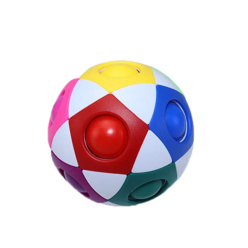 Colorful Decompression Soccer Ball - Vibrant Sensory Fidget Toy for Stress Relief and Cognitive Development