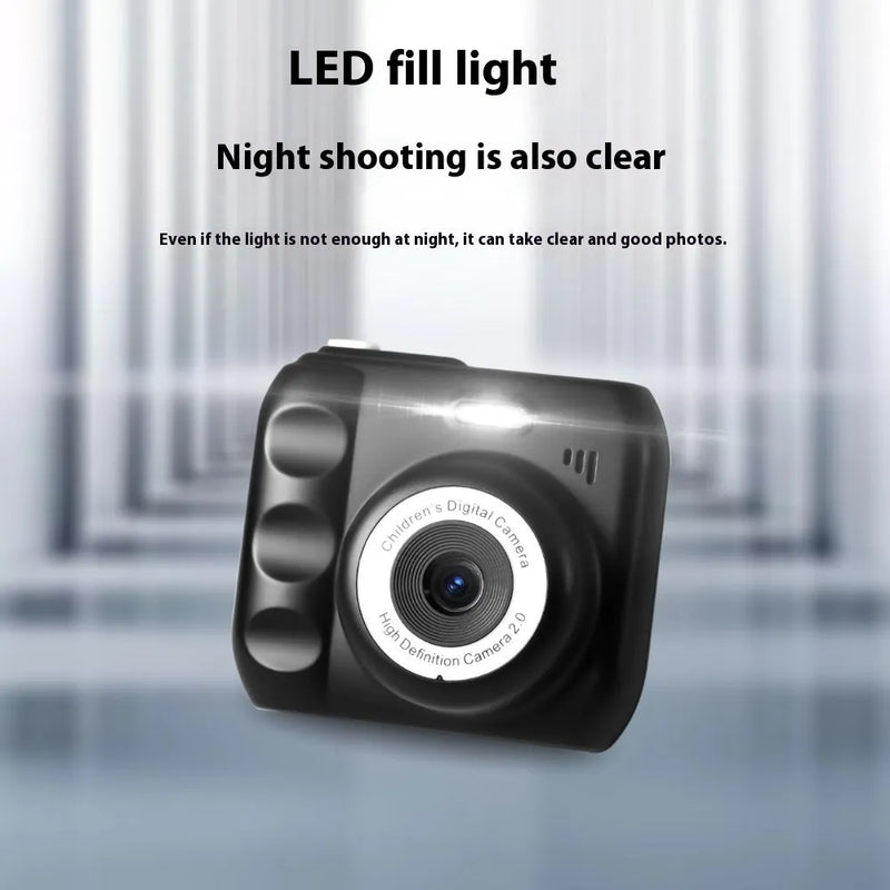 Children's Digital Camera Campus MINI HD 1920x1080 Video Food Grade ABS Lightweight 120g Toy Camera for Kids Black Pink White Yellow with 64g Options