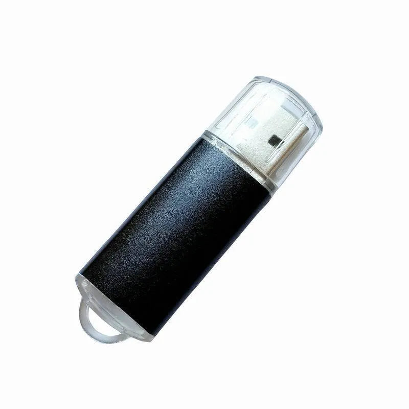 Software encryption USB dongle with metal shell in six colour options showing compact dimensions