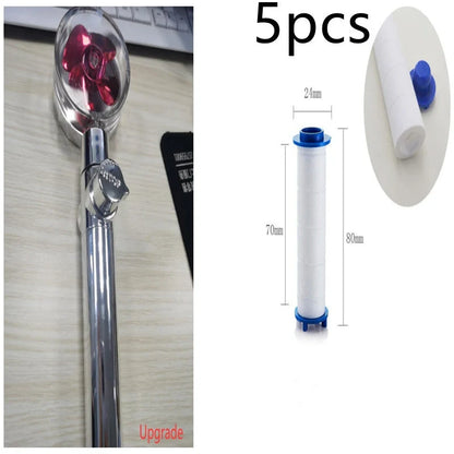 Turbo Propeller Shower Head with 360° fan extension and holder for a luxurious shower experience