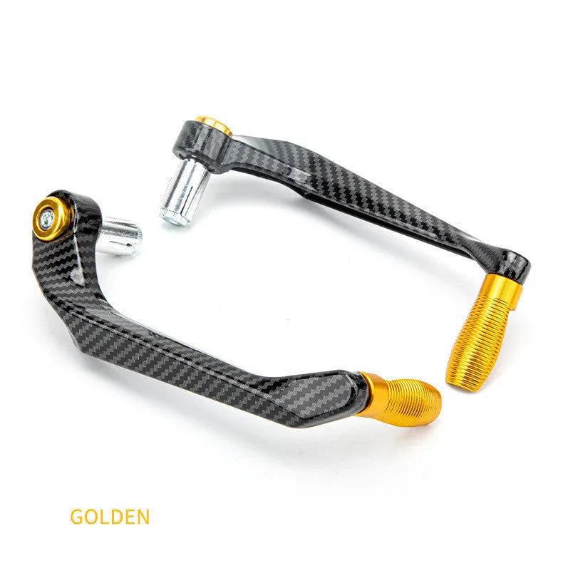 Pair of water transfer printed aluminum motorcycle hand guards in chosen colour.