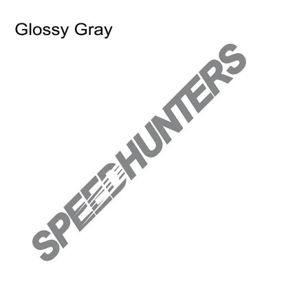 Reflective Speed Hunters graphic vinyl car sticker measuring 59cm by 10cm