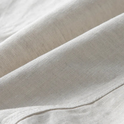 Men's casual linen suit jacket in loose fit available in five solid colours
