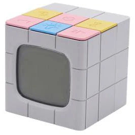 Rubik's Cube Alarm Clock with USB Charging, Voice Control, Countdown Timer, and Adjustable Brightness