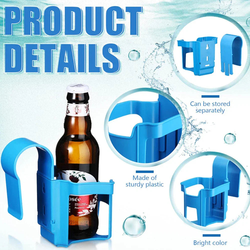 Hands-Free Poolside Drink Holder: Secure your refreshments while relaxing by the pool
