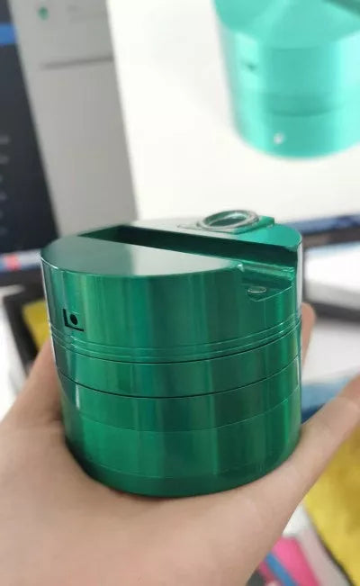 The Swifty Grinder - durable zinc alloy tobacco grinder with comfortable handle