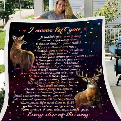Digital Printed Flannel Blanket with Lamb Velvet Touch in various sizes