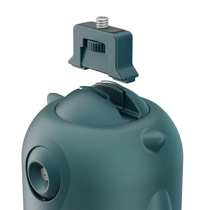 Dark green intelligent follow-up gimbal with 360 rotation and AI face recognition for camera tracking