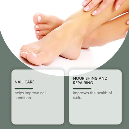 30ml bottle of mild brightening and nourishing nail care solution.