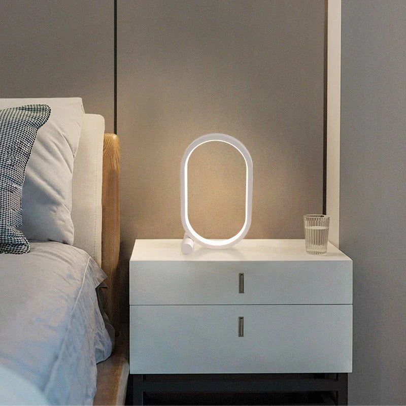 Stylish LED desk lamp with touch control and dimming functionality, perfect for modern workspaces and bedrooms