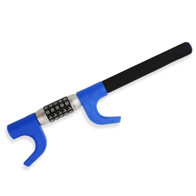 Car anti-theft password steering wheel U-lock in alloy steel with combination dial