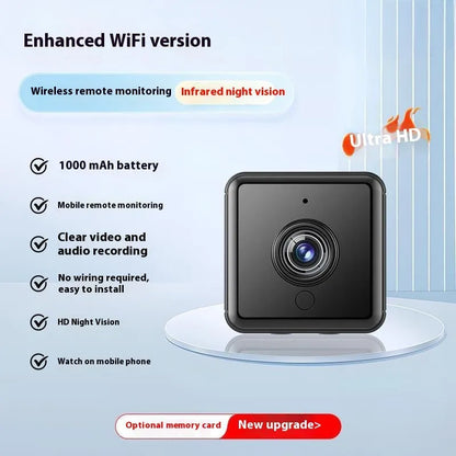 Wireless HD night vision monitor showing 360-degree panoramic coverage capability