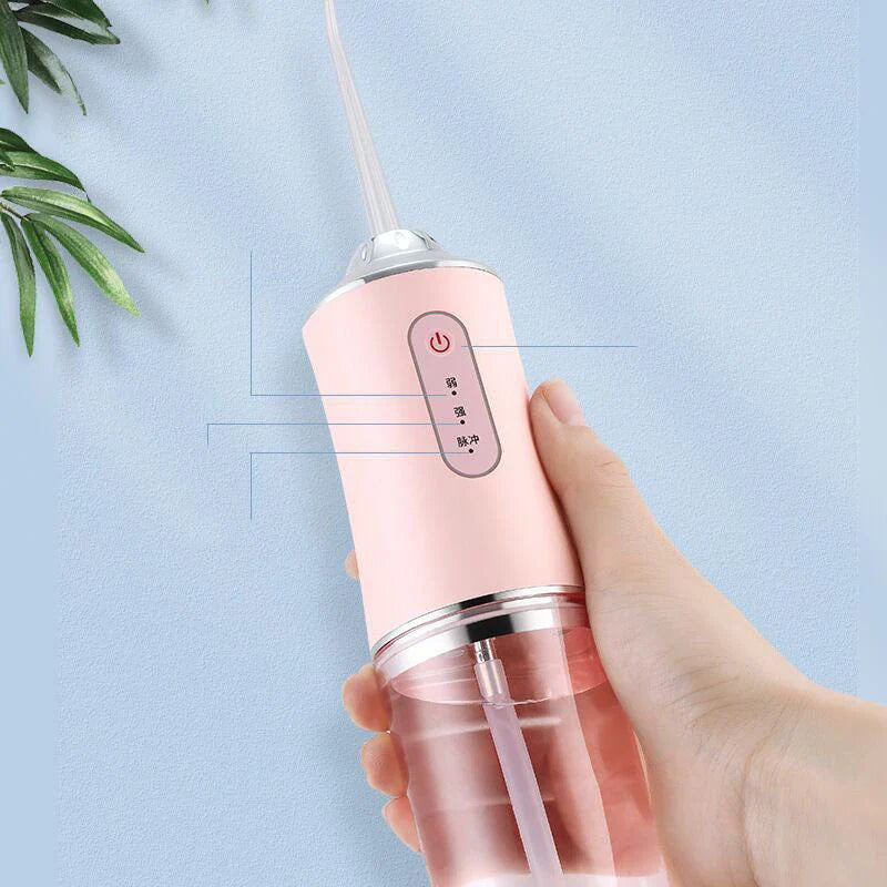 USB Rechargeable Dental Water Flosser with 3 Adjustable Pressure Modes, Large 240ml Tank, and up to 2 Weeks of Battery Life