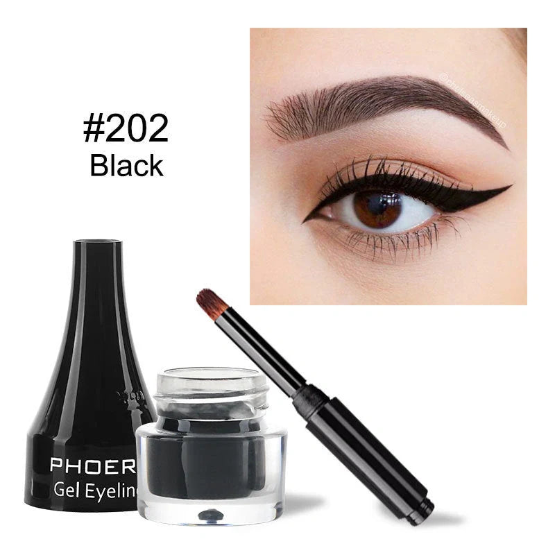 PHOERA Ten-Colour Eyeliner Set showcasing vibrant shades for creative eye makeup looks