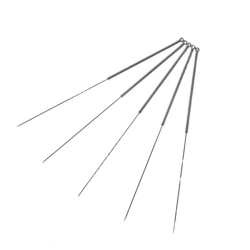 Ten brass nozzle cleaning needles for Mk8 E3D 3D printers with diameter options from 0.2mm to 0.4mm