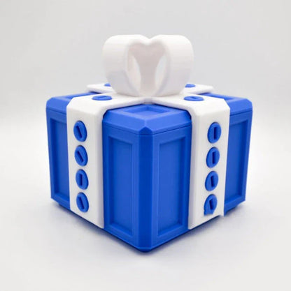 A unique 3D gift box with intricate details and a playful design, perfect for adding a touch of humor and personality to your gift-giving.