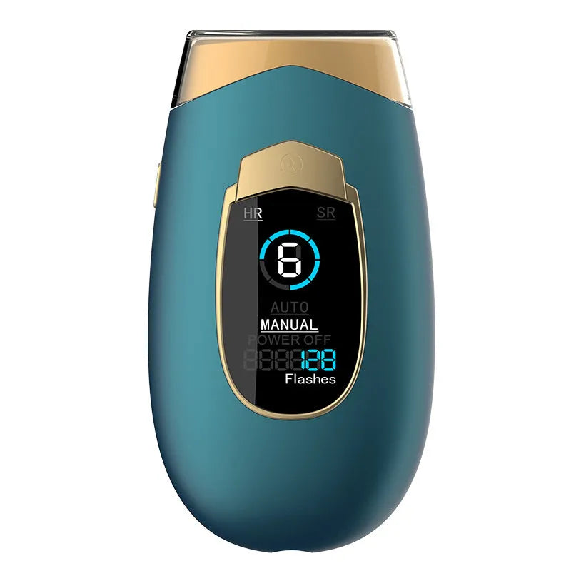 Home laser hair removal device in DH5 or DH4 colour with goggles, power adapter and power pin for whole body use