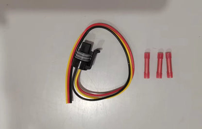 Ford F6TZ-9F838-A MAP pressure sensor with connecting line on white background.