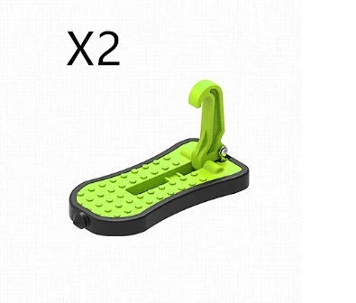 Aluminium alloy car foot assist pedal in silver, black, red, and green