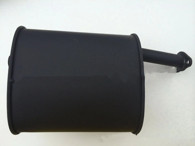 Gasoline generator silencer exhaust pipe chimney accessory suitable for 2-3kw and 5-8kw portable power generator models, designed to reduce engine noise output with universal mounting compatibility for backup power installations