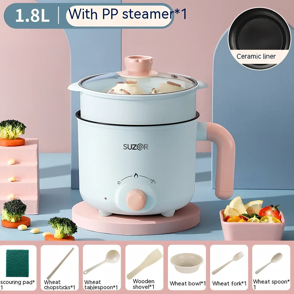 1.8L electric cooker with ceramic inner liner and stainless steel housing