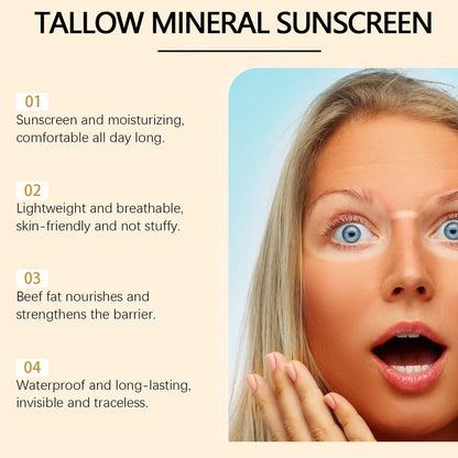 Cow Fat Moisturising Sunscreen tube showing SPF 50+ PA++++ rating with 60g net content