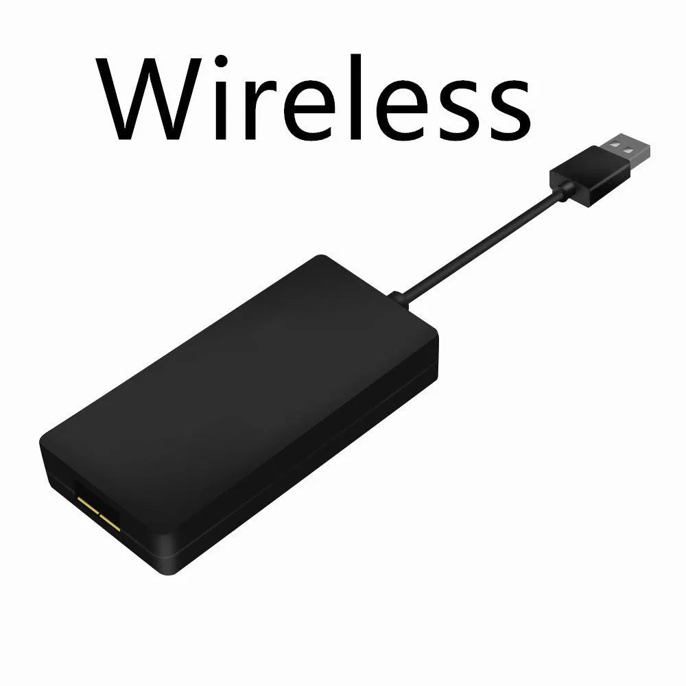 Android CarPlay USB adapter module for vehicle navigation systems in black and white colour options