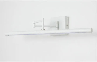 Modern simple style LED bathroom mirror cabinet in sand colour with integrated storage behind mirror