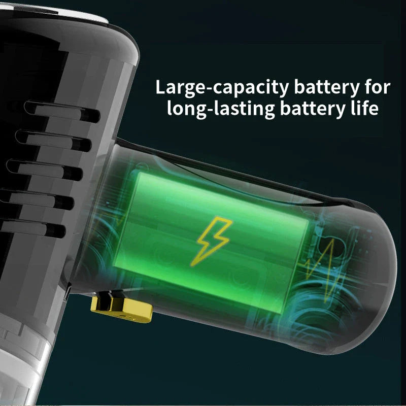 Premium dual-use car vacuum with powerful suction for effortless pet hair removal and versatile wet/dry cleaning capabilities