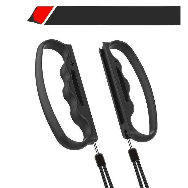 Nintendo Switch Joy-Con hand strap grips in black, blue-red and blue-green colours