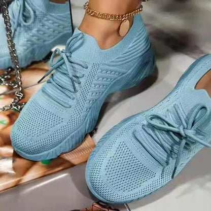 Women's thick bottom solid colour dad sneakers in various sizes and colours