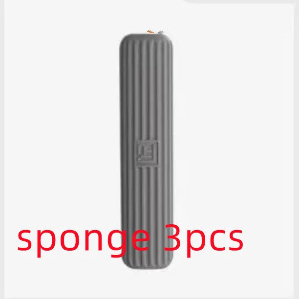 Mini sponge squeeze mop with plastic handle and biodegradable cotton cleaning head on various surfaces