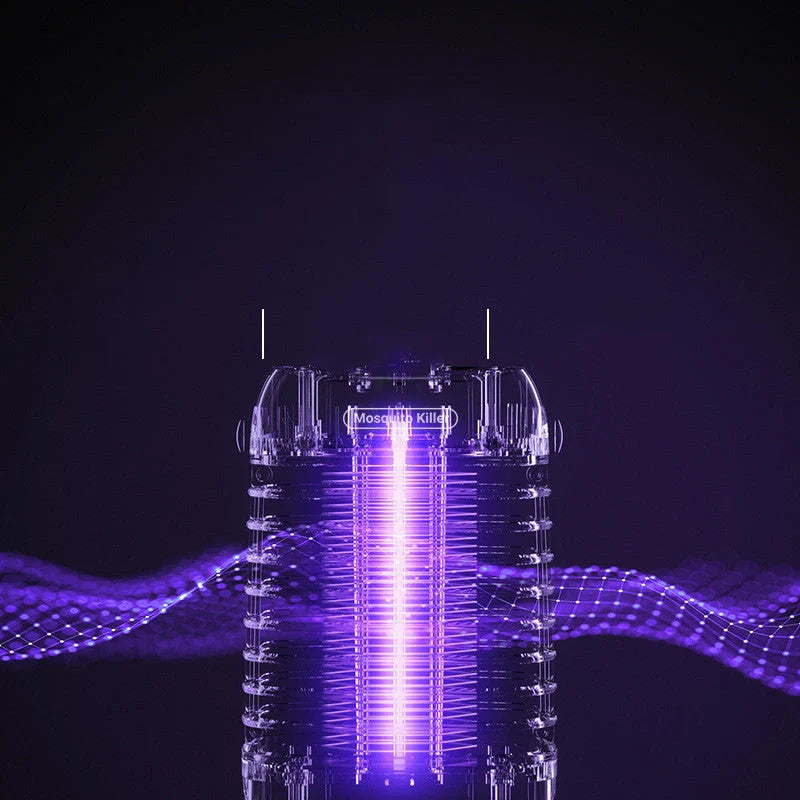 Electric Shock Mosquito Killer Lamp in yellow and black, featuring USB charging and plugin options