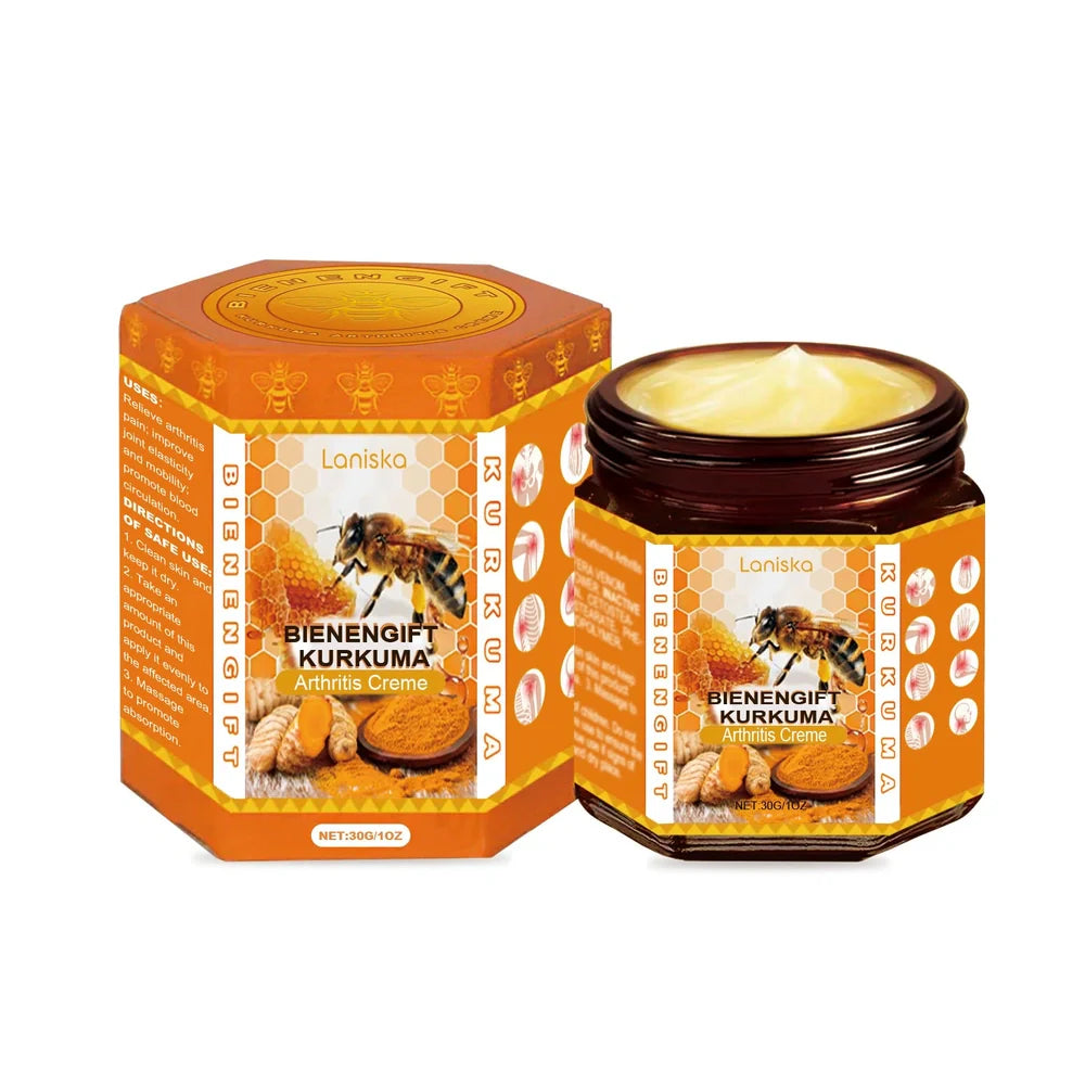30g tube of turmeric joint soothing cream with bee venom and botanical extracts