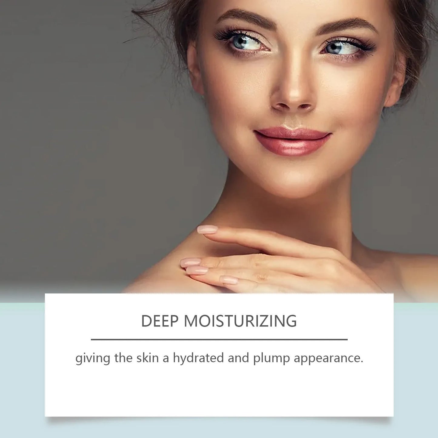 White packaged single-use firming lifting facial mask with hyaluronic acid and collagen