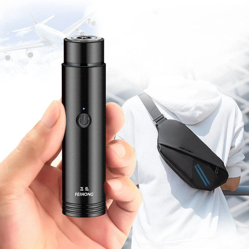 ARECTECH Mini Electric Shaver with double-blade for smooth shaving