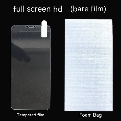 HD tempered glass screen protector for Samsung mobile phone showing full-screen coverage.