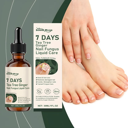 30ml bottle of mild brightening and nourishing nail care solution.