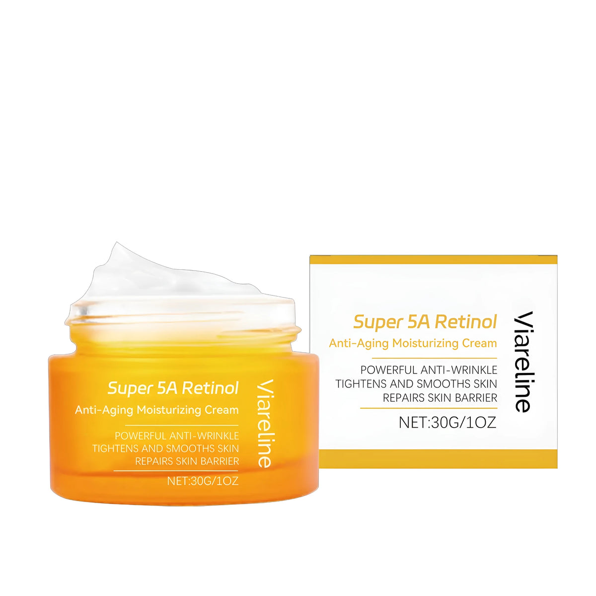 30g jar of retinol and hyaluronic acid anti-ageing repair facial cream