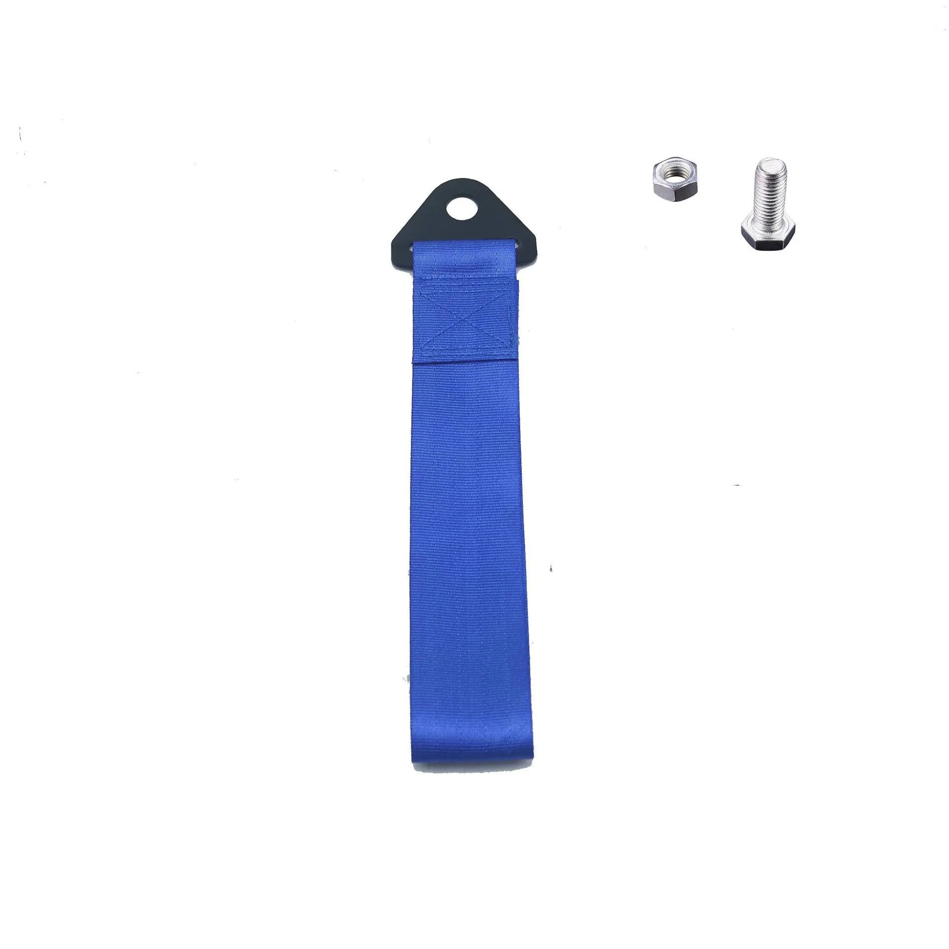 Automotive trailer rope with front bumper ribbon in red, blue, purple, gold, and black colour options