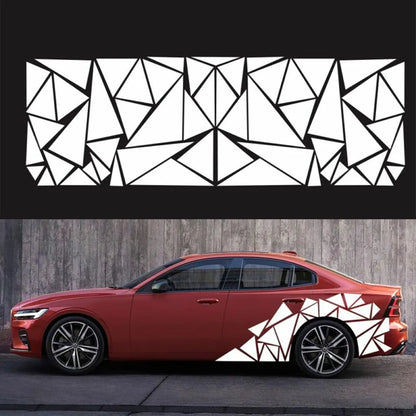 Geometry pattern car modification sticker for rear wheel arch decoration in five colour options