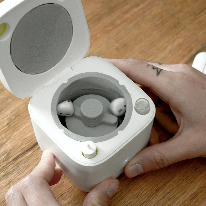 Earbuds Cleaning Kit with Automated Charging Case and Precision Cleaning Brush for AirPods