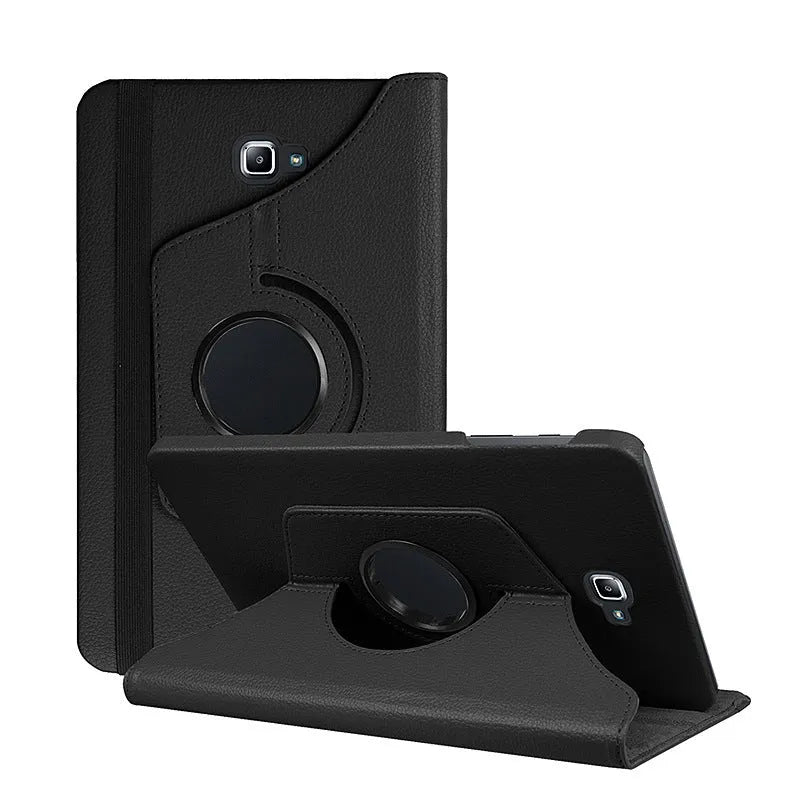 Rotating clamshell leather protective case for Apple iPad 1 tablet in multiple colour options.